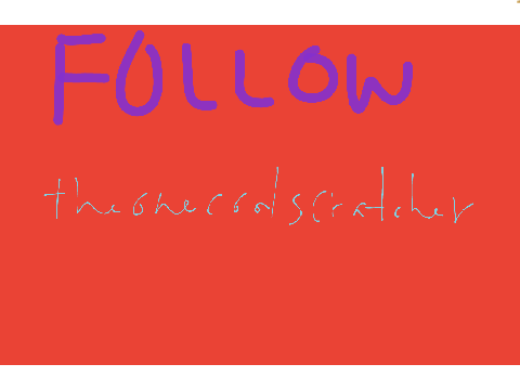 FOLLOW @theonecoolscratcher