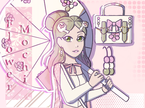flower mochi~. [character design]