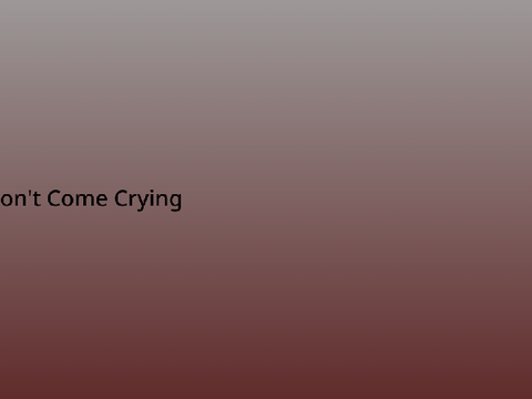 Don't Come Crying Undertale AMV