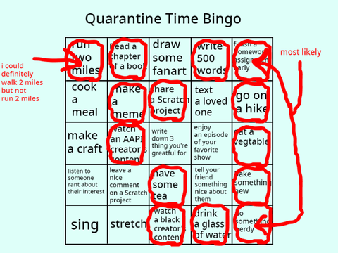 Quarantine Time Bingo remix