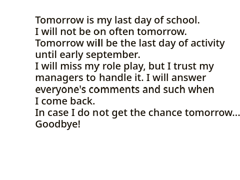 Goodbye!