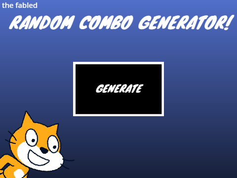 random combo generator