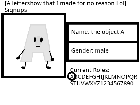 the object A for[ALTIMFNRL] 