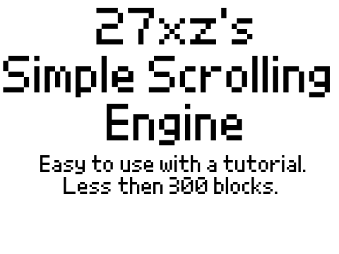 27xz's Scrolling Engine - Tutorial