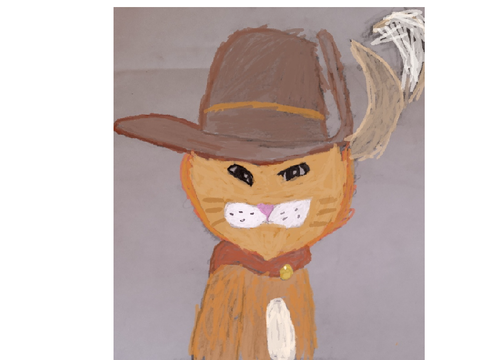 Puss in boots-ibis paint art