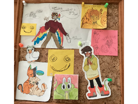  My teeny cork board