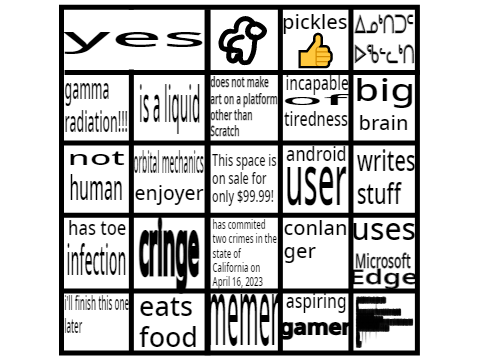 language arts bingo