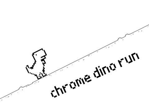 Chrome Dino Run with crouch 
