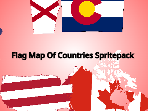 Flag Map Of Countries Spritepack