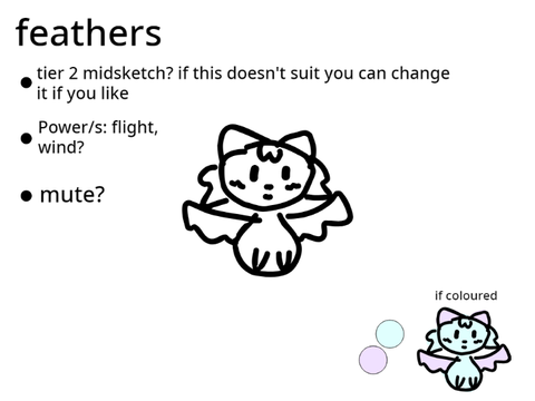 Sketch Cameos - feathers