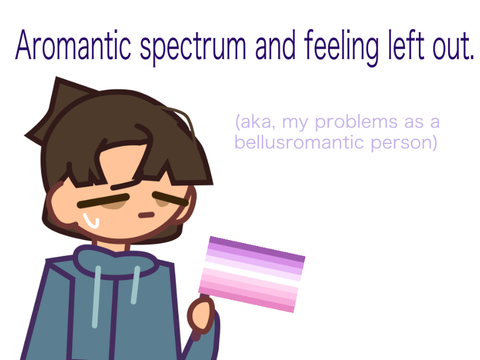 Aromantic spectrum and feeling left out. [Happy pride!]