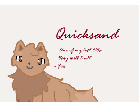 Quicksand cameo for comic  (self accept)