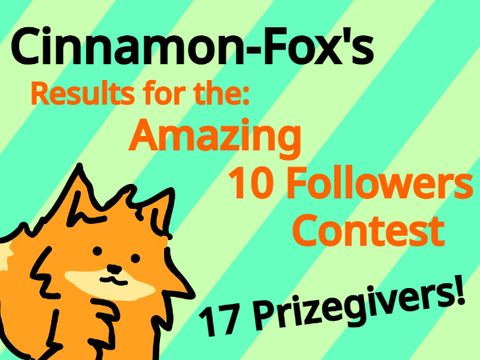Results for the 10 Followers Anything Contest