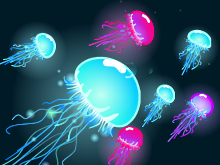 Jellyfish Parallax!! (The nights) #All #music #parallax #games