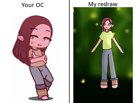Redraw of rydersofia's OC