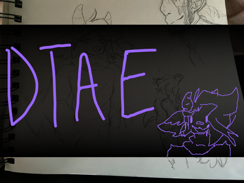 DTAE!!! :U friendly monster w/ a scarf and vans.