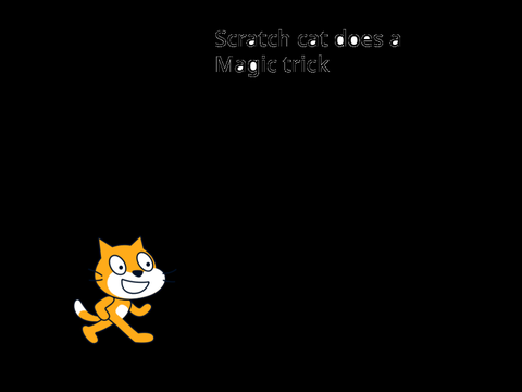Scratch Cat does a magic trick