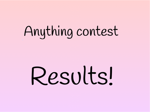 Anything contest results!