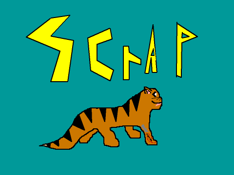 Scrap the KittyTiger! (My first non-pixel art!)