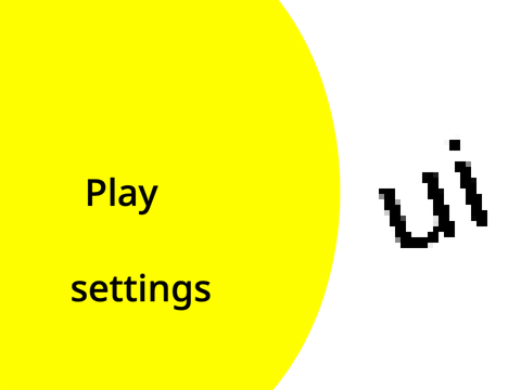 menu with settings (brightness + volume)