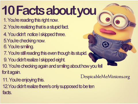 10 funny facts about you!