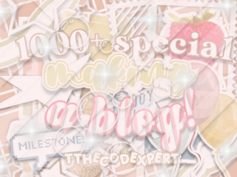 ✰ 1k+ special | making a blog! ┊͙ ˘͈ᵕ˘͈