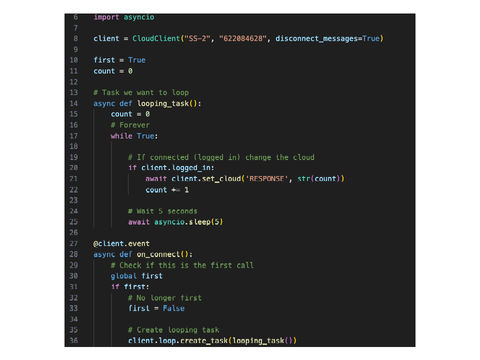 Example Looping Code scratchcloud
