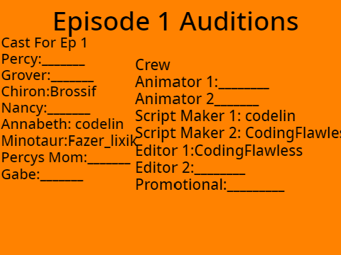 PJO TV SHOW on Scratch Project