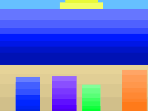 Beach blocked ~ Parallax