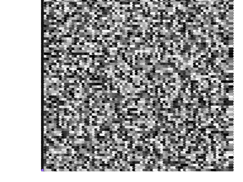 White noise random terrain