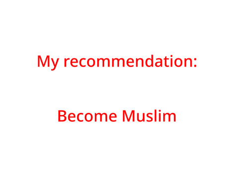 My recommendation.