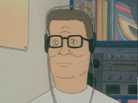 Hank Hill listens to Hakoniwa, Kisou-teki
