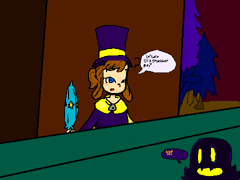 hat in time art - torturing snatcher + angering the conductor