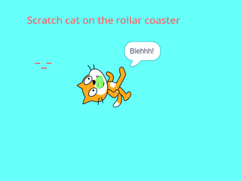 scratch cat on the roller coaster meme