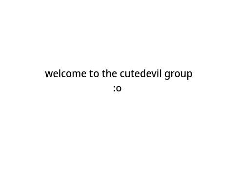 welcome!