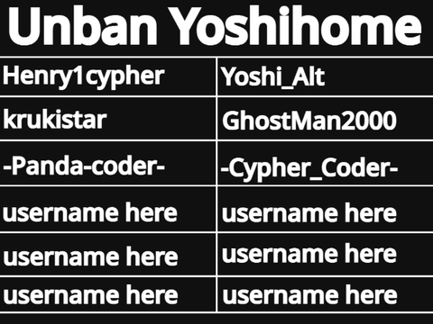 Sign to unban Yoshihome remix remix remix remix remix remix
