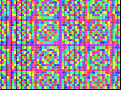 Color Shimmering Mosaic