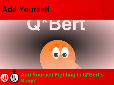 Add Yourself Fighting In Q*Bert's Stage! 
