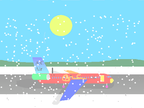 Airplane Flying A.C Air