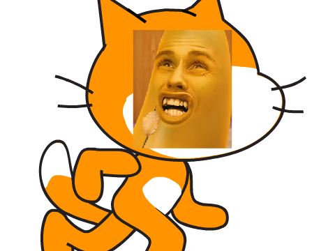 scratch cat banana
