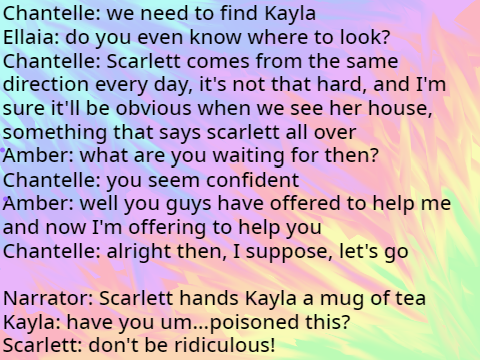 Cyclist S4 Script #18 Amber's lines