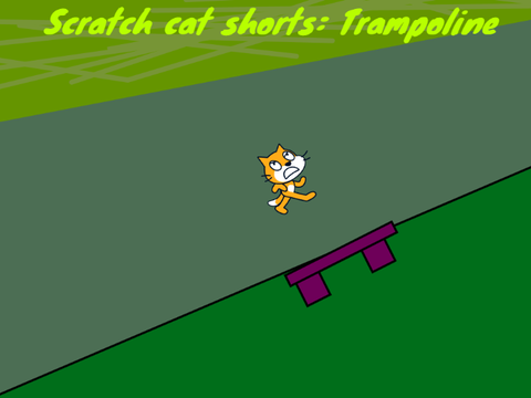 Scratch cat shorts: Trampoline