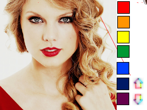 Taylor Swift Drawing { make her a zombie game}