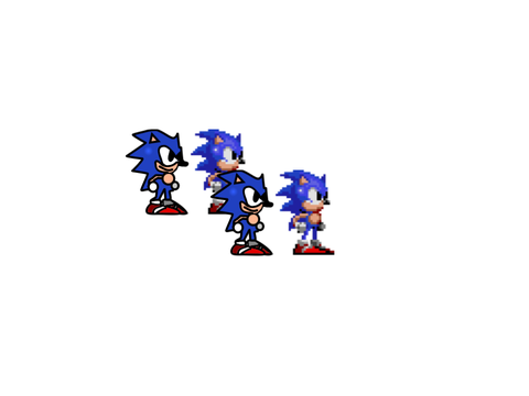HD Sonic sprite comparison..?