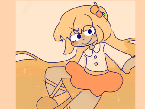 Orange drawing