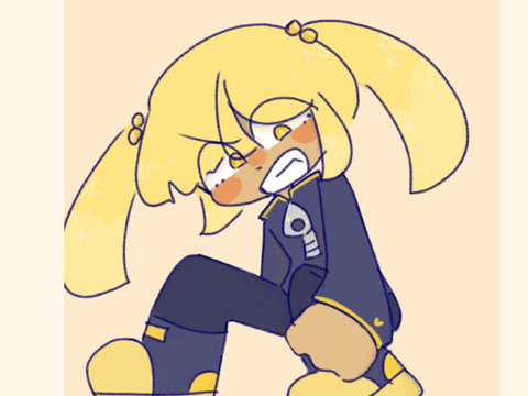 Yellow drawing