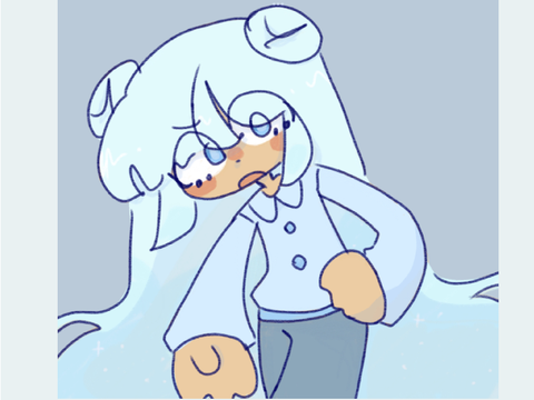 Blue drawing
