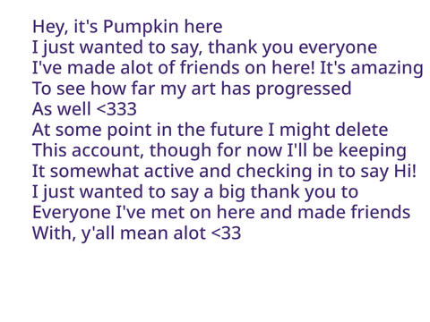 A big thank you to everyone!! 