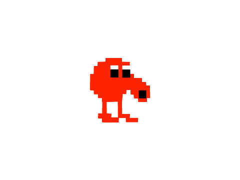 8-bit Q*bert Sprite