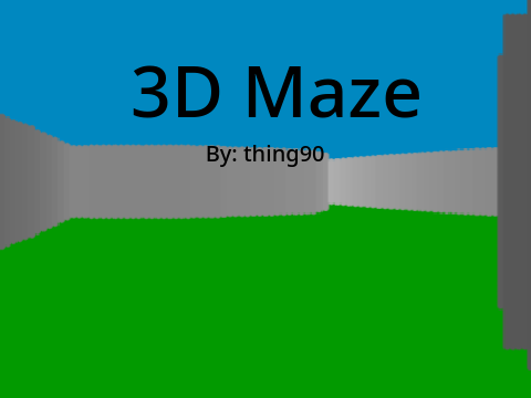 ✨✨3D Maze✨✨